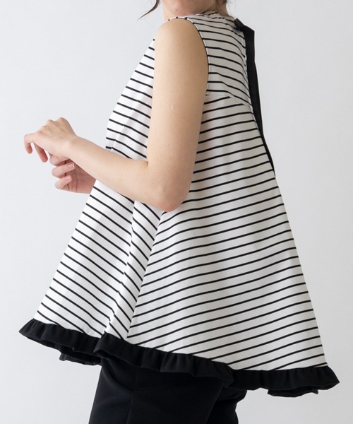 tシャツ 「SONO/ソーノ」バックリボンノースリーブチュニックT レディース Sono tシャツ 「SONO/ソーノ」バックリボンノースリーブ