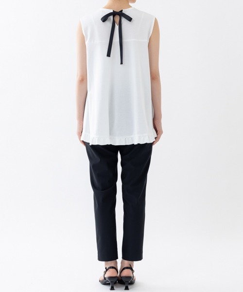 tシャツ 「SONO/ソーノ」バックリボンノースリーブチュニックT レディース Sono tシャツ 「SONO/ソーノ」バックリボンノースリーブ