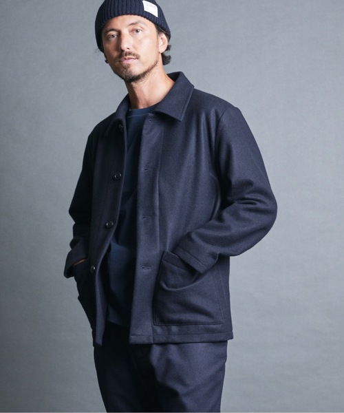 Magine ステンカラーコート コート WOOL MELTON SHORT SINGLE