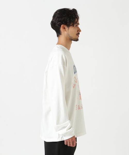 BEAVER tシャツ B omnivore/ビーオムニボー L/S COLLEGE メンズ