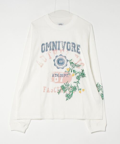BEAVER tシャツ B omnivore/ビーオムニボー L/S COLLEGE メンズ