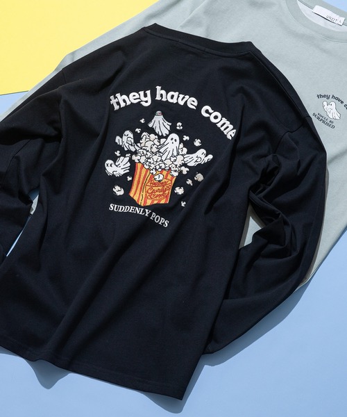 UNIT（NIXON） tシャツ 「UNIIT/ユニット」オバケ ポップコーン刺繍