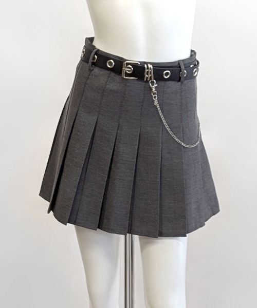 Miu Miu ベルト付きミニスカート miniministore ミニスカート スーツスカート ベルト付き