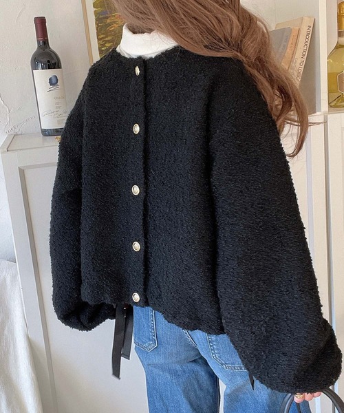 classicalelf（クラシカルエルフ） カーディガン サイドリボンで差を