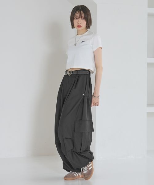 Anui カーゴパンツ 「UNISEX/3サイズ展開」TRタックパラシュート
