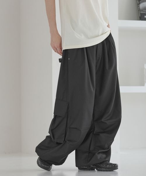 CE｜カーゴパンツ Size L相当 ワイドカーゴパンツ【大きいサイズ】 通販【ニッセン】