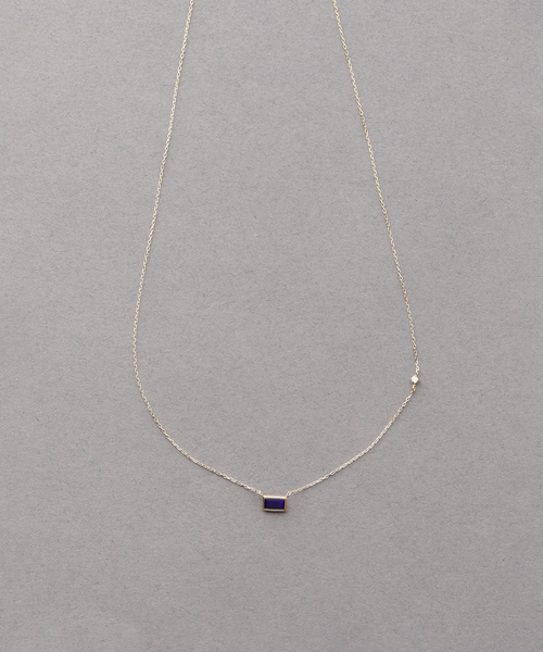 Lilas ネックレス ラピスラズリ*ダイヤネックレス K10 レディース