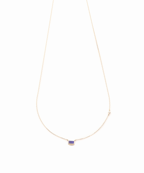 Lilas ネックレス ラピスラズリ*ダイヤネックレス K10 レディース