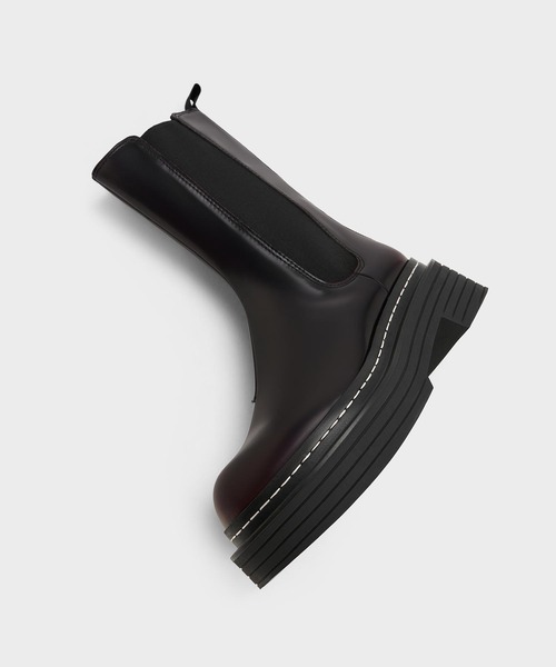CHARLES ＆ KEITH（チャールズ&キース） ショート サイドゴア ブーツ