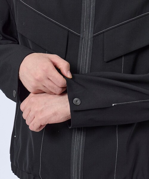 STUDIOUS ブルゾン アウター VISCOSE WOOL AVIATOR JACKET/シワ
