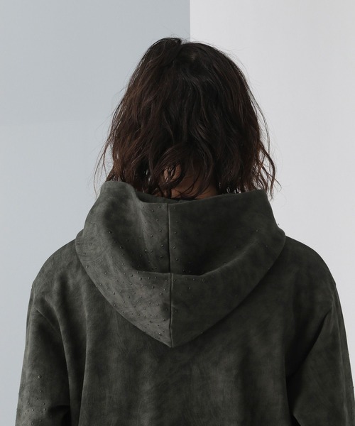 HARE パーカー ビジューモチーフZIPパーカー(HARE) メンズ