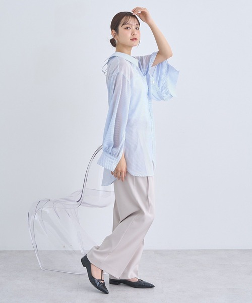 ブラウス シャツ ●Monet bustier レディース 楽天市場】ブラウス レディース 40代 春夏新作 オシャレブラウス
