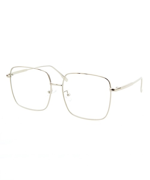 伊達メガネ メガネ 眼鏡 an meets zakka レトロビッグスクエアメガネ