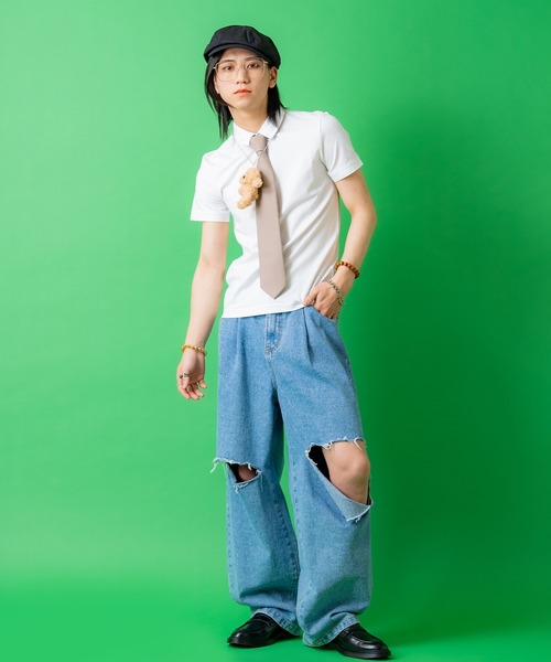 伊達メガネ メガネ 眼鏡 an meets zakka レトロビッグスクエアメガネ