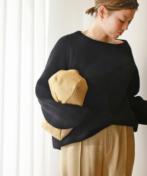 MUSE de Deuxieme Classe 「MUSE classe」 長袖ニット FREE ベージュ