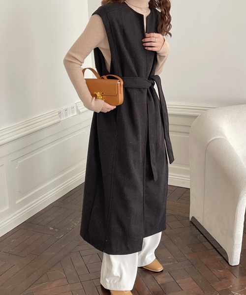 「emi+」 チェスターコート M ブルー レディース_画像5