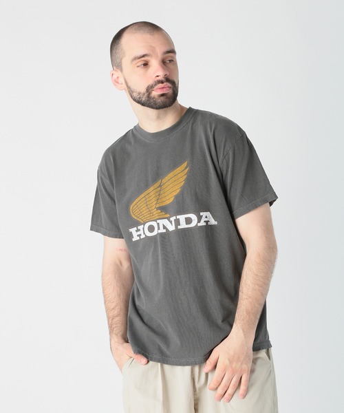 【HONDA/ホンダ】別注 BIKEエンブレムプリントTEE＜UNISEX＞ FUSE（ファッション） tシャツ 「UNISEX」「HONDA/ホンダ」別注