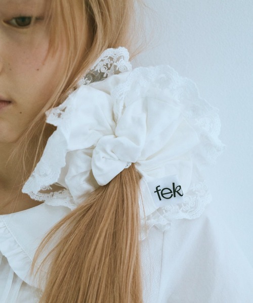FEKETE シュシュ lace big scrunchie / ビッグレースシュシュ