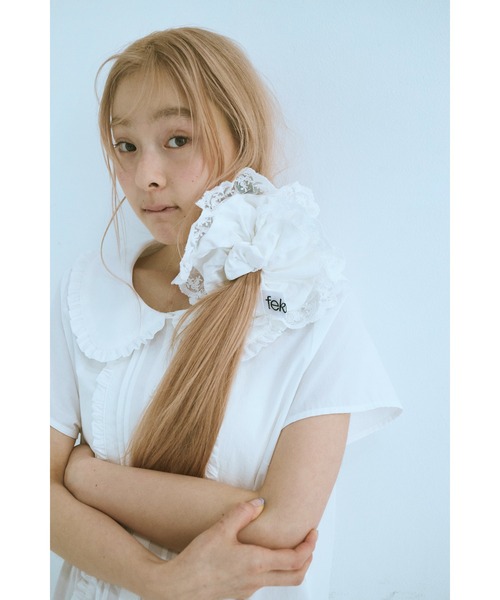 FEKETE シュシュ lace big scrunchie / ビッグレースシュシュ