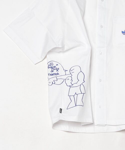 adidas シャツ シュムーフォイル ファイター ボタンアップシャツ