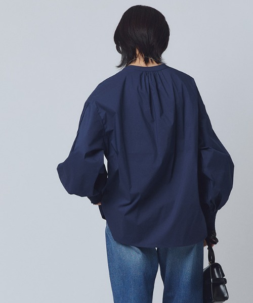 ブラウス シャツ 「RASW」キーネックボリュームスリーブブラウス レディース RASW ブラウス シャツ 「RASW」キーネックボリュームスリーブ