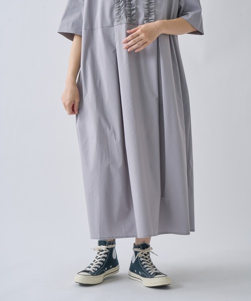 Kelen（ケレン） ワンピース フリルデザインVネックワンピース RIFFEW