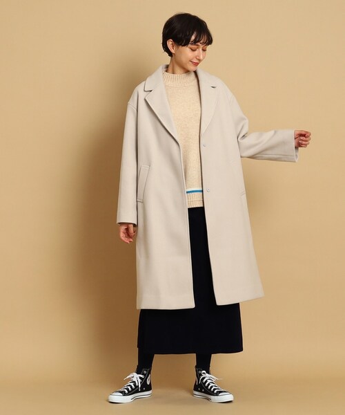 Dessin（デッサン） チェスターコート 03 ブルー レディース