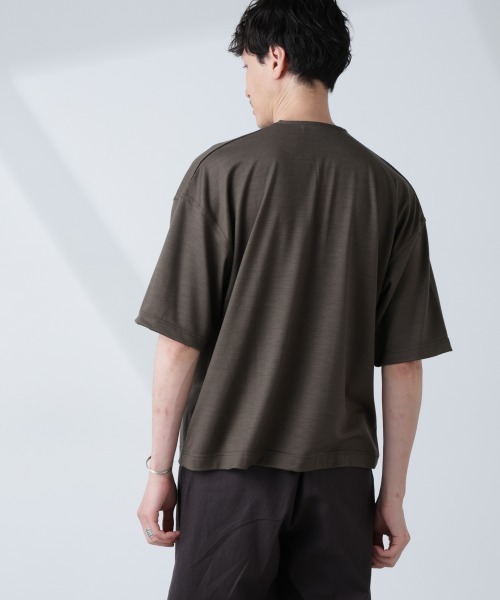 NANO universe（ナノ・ユニバース） ヘンリーネック tシャツ 「ALL