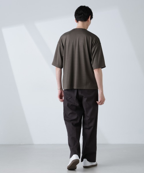 NANO universe（ナノ・ユニバース） ヘンリーネック tシャツ 「ALL