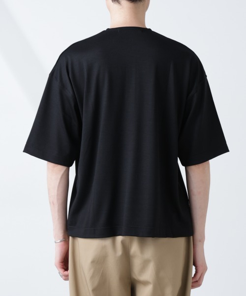 NANO universe（ナノ・ユニバース） ヘンリーネック tシャツ 「ALL