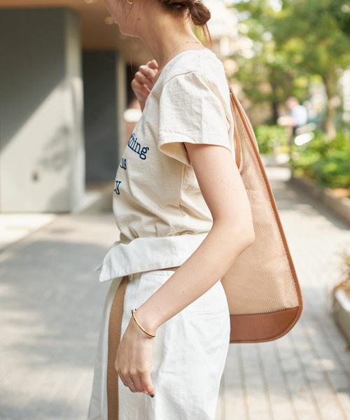 Spick＆Span tシャツ Mixta/ミクスタ U NECK TSHIRT I HOPE