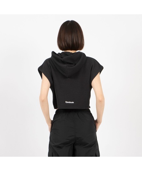 【リーボック公式】Bボール オフコート クロップ フーディー / BBALL OFF COURT  CROP HOODIE （ブラック） Reebok パーカー Bボール オフコート クロップ フーディー