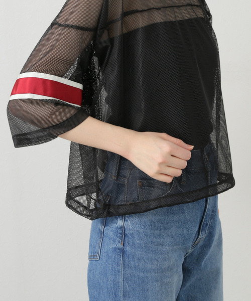 tシャツ 「JANE SMITH/ジェーンスミス」POLYESTER MESH FOOTBALL SHIRT：カットソー レディース JANESMITH tシャツ 「JANE SMITH/ジェーンスミス」POLYESTER