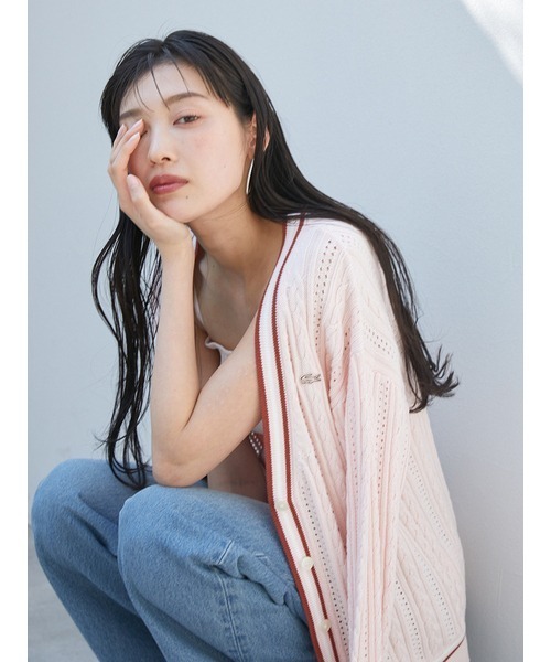 カーディガン LACOSTE/ニットカーディガン レディース LACOSTE カーディガン LACOSTE/ニットカーディガン レディース