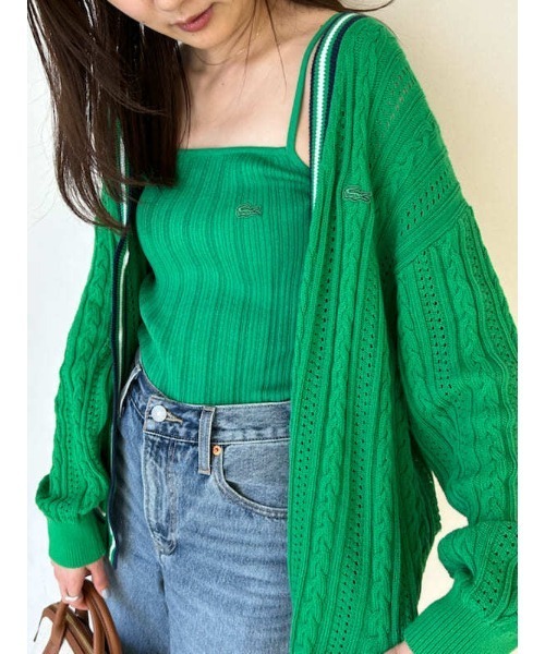 カーディガン LACOSTE/ニットカーディガン レディース LACOSTE カーディガン LACOSTE/ニットカーディガン レディース
