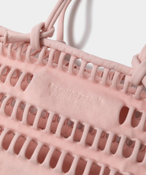 ■beautiful people■konbu knit shopping busket bag S konbu knit shopping busket bag XL – beautiful people online