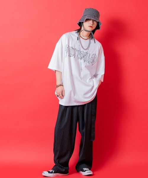tシャツ a.p.o.v. ストリートゴシックロゴオーバーサイズTシャツ