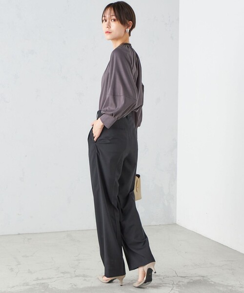 「SHIPS」 長袖カットソー ONE SIZE チャコールグレー レディース SHIPS 「SHIPS」 長袖カットソー ONE SIZE グレー レディース