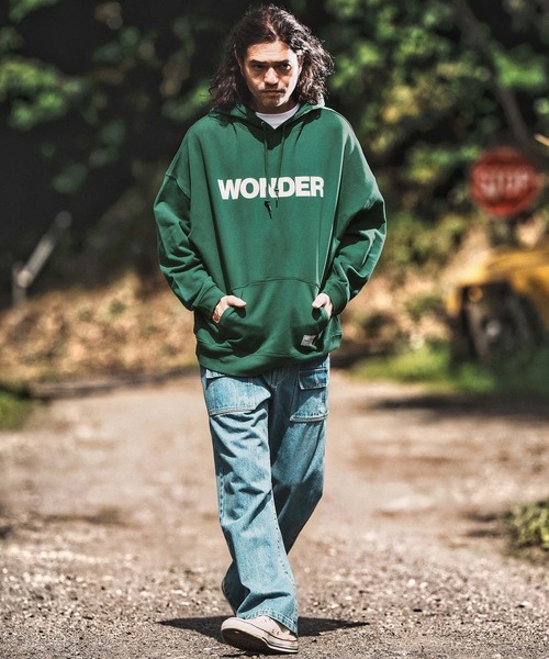 WONDER WALL MOTEL パーカー mpa3838- WONDER OVER SIZE PILE HOODIE