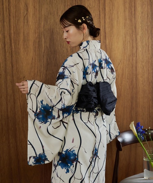 浴衣 帯 帯留め セット 着物屋さんから購入 Tika ゆかた 激安 和柄 パール 飾り帯紐 ホワイト 浴衣 着物