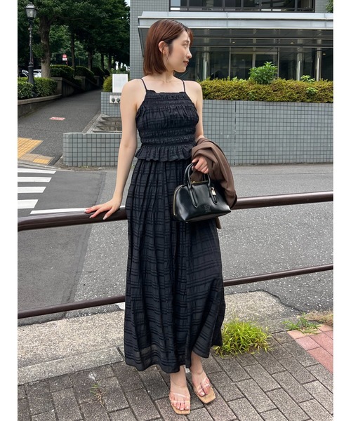 SNIDEL ワンピース アメスリプリーツドッキングワンピース