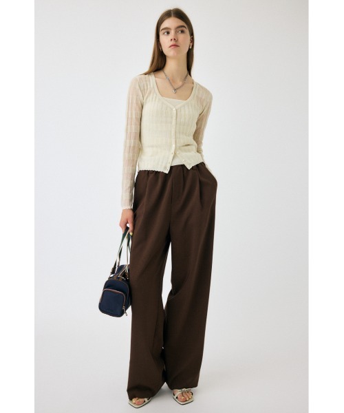 MOUSSY スラックス パンツ RELAX トラウザー レディース