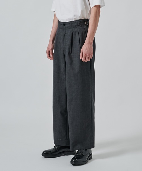 【未使用】MARKAWARE マーカウェア ウール スラックス チェック 2 markaware スラックス 「MARKAWARE/マーカウェア」別注