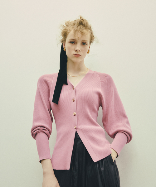 La TOTALITE - 美品！TOTALITE シルク グリーン カーディガン シルクニット・細リブミドルカーディガン/40代50代からの