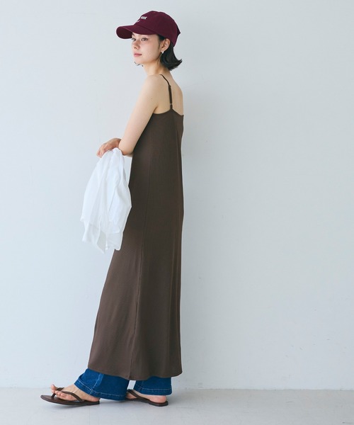 リブキャミワンピース coca（コカ） ワンピース OUTBRAリブキャミワンピース : ZOZOTOWN
