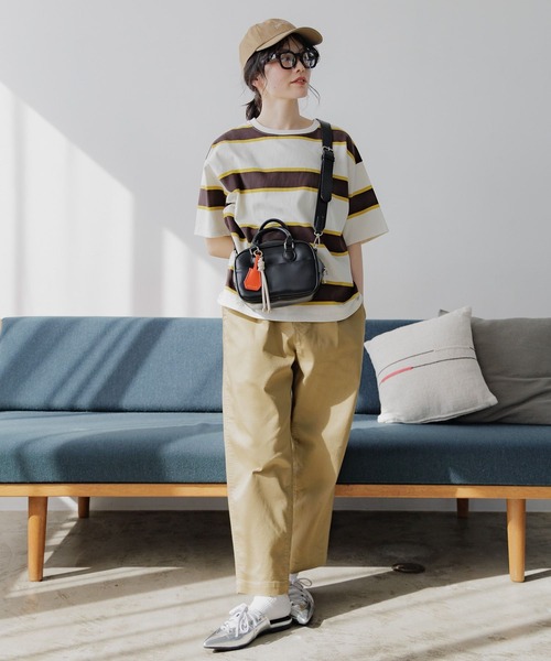 「niko and...」 半袖Tシャツ MEDIUM グリーン レディース