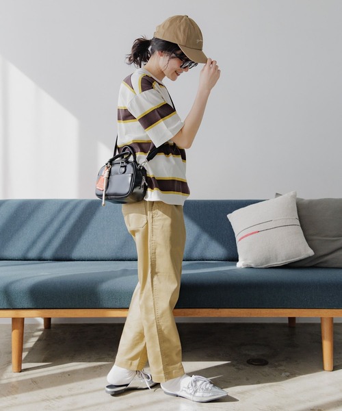 「niko and...」 半袖Tシャツ MEDIUM グリーン レディース