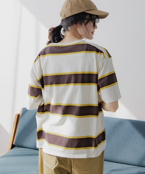 「niko and...」 半袖Tシャツ MEDIUM グリーン レディース