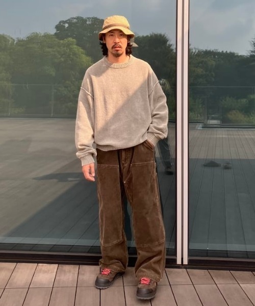 BEAMS（ビームス） セーター ニット 7ゲージ フェード クルーネック