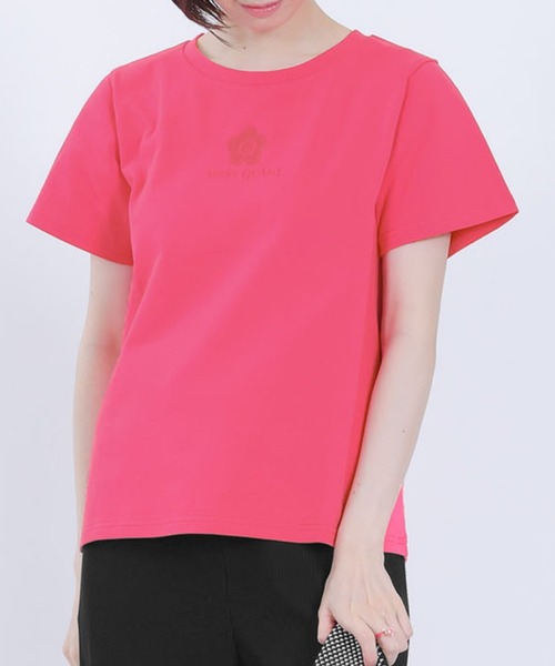 新作マリークワント ピンクグリッターロゴ Tシャツ MARY QUANT tシャツ マリークワント mary quant ピンク